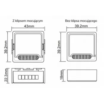 OXT Mini WiFi Przekaźnik Moduł 3-Kanałowy Tuya T223