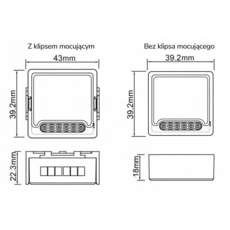 OXT Mini WiFi Przekaźnik Moduł 3-Kanałowy Tuya T223