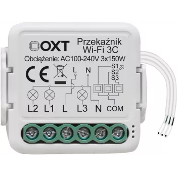 OXT Mini WiFi Przekaźnik Moduł 3-Kanałowy Tuya T223