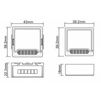 OXT T264 Mini Smart Przekaźnik Moduł 4-Kanałowy ZigBee 3.0 Tuya