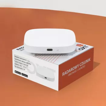 Czujnik obecności radarowy 24GHz OXT T155 z czujnikiem jasności, USB WiFi Tuya Smart