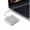 ZENWIRE BYL-2008N 3-w-1 MHL Hub USB-C na HDMI 4K Adapter, Space Gray