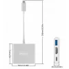 ZENWIRE BYL-2008N 3-w-1 MHL Hub USB-C na HDMI 4K Adapter, Space Gray