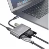 ZENWIRE USB-C Multiport Adapter Hub 4-in-1 HDMI 4K VGA USB-A Space Gray BYL-2310