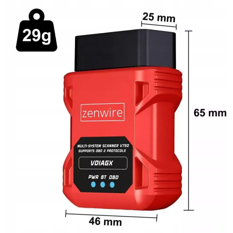 OBD2 Diagnostic Scanner ELM327 VDiagX V016 Bluetooth Interface Tester