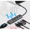 ZENWIRE BS-HC703 USB-C 7-in-1 Hub Adapter z HDMI 4K, USB 3.0, czytnikiem kart SD i Power Delivery 100W, Space Gray