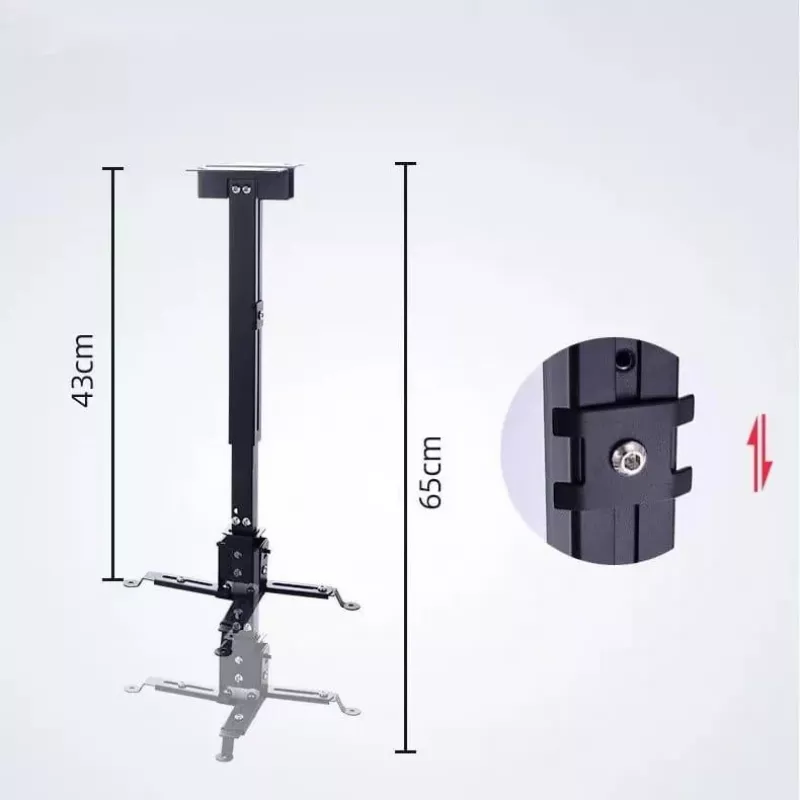 ZENWIRE Uniwersalny uchwyt do projektora sufit/ściana czarny 13kg