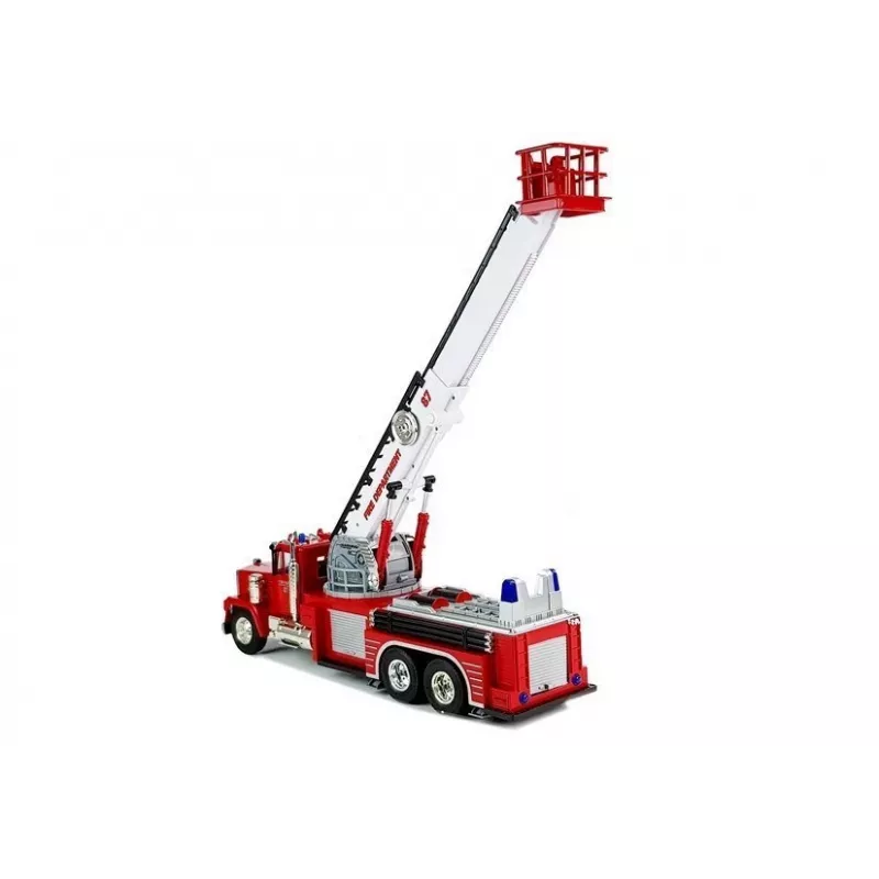 LEAN TOYS Firetruck Extendable Rotary Ladder R/C Sound Light Siren
