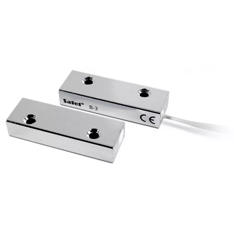 SATEL B-3 Magnetyczny kontaktron natynkowy (metalowy) - NC, IP67, kabel 1m