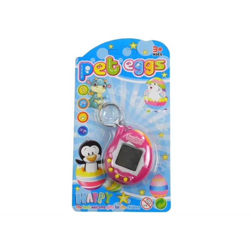 LEAN TOYS Tamagotchi Różowa Elektroniczna Gra Zwierzątko