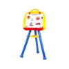 LEAN TOYS Stojąca magnetyczna tablica suchościeralna 1200x900mm dwustronna z obrotem 360°