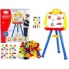 LEAN TOYS Stojąca magnetyczna tablica suchościeralna 1200x900mm dwustronna z obrotem 360°