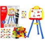 LEAN TOYS Stojąca magnetyczna tablica suchościeralna 1200x900mm dwustronna z obrotem 360°