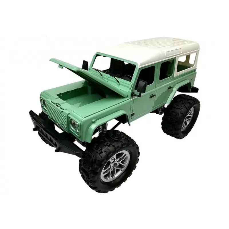 Samochód zdalnie sterowany Double E Jeep R/C Zielony 7,5 km/h 1:14 2,4G