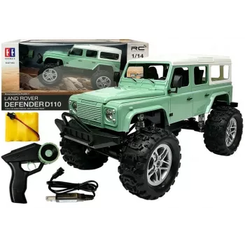 Samochód zdalnie sterowany Double E Jeep R/C Zielony 7,5 km/h 1:14 2,4G