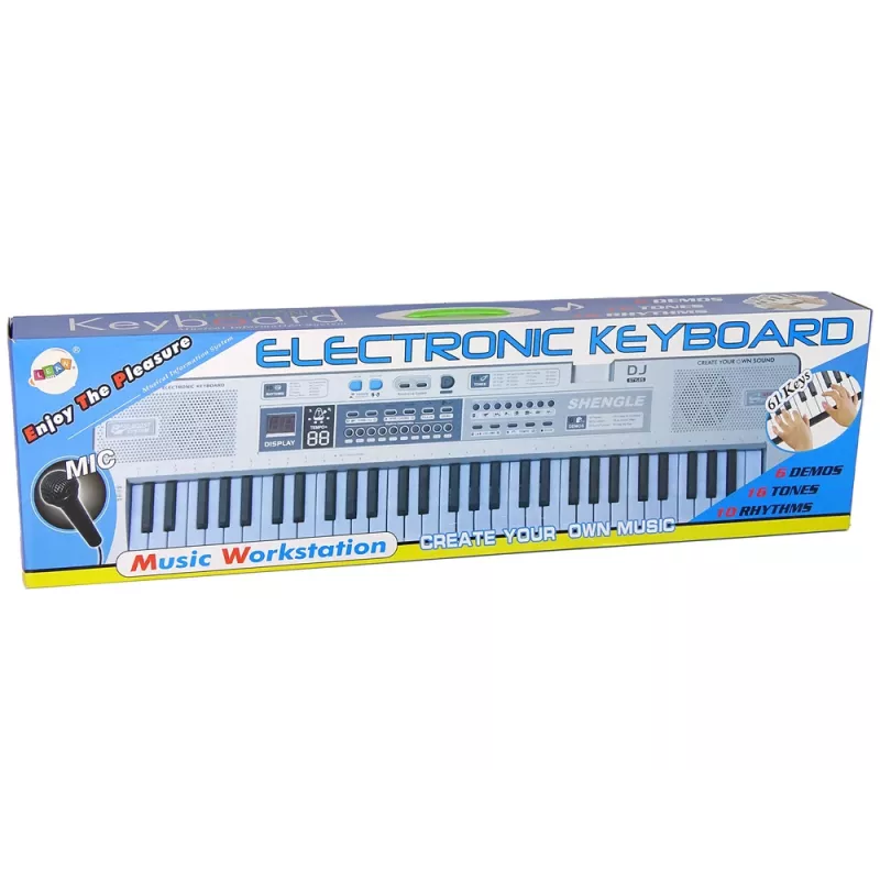 LEAN TOYS Keyboard MQ-6110 Mikrofon Organ 61 Klawiszy