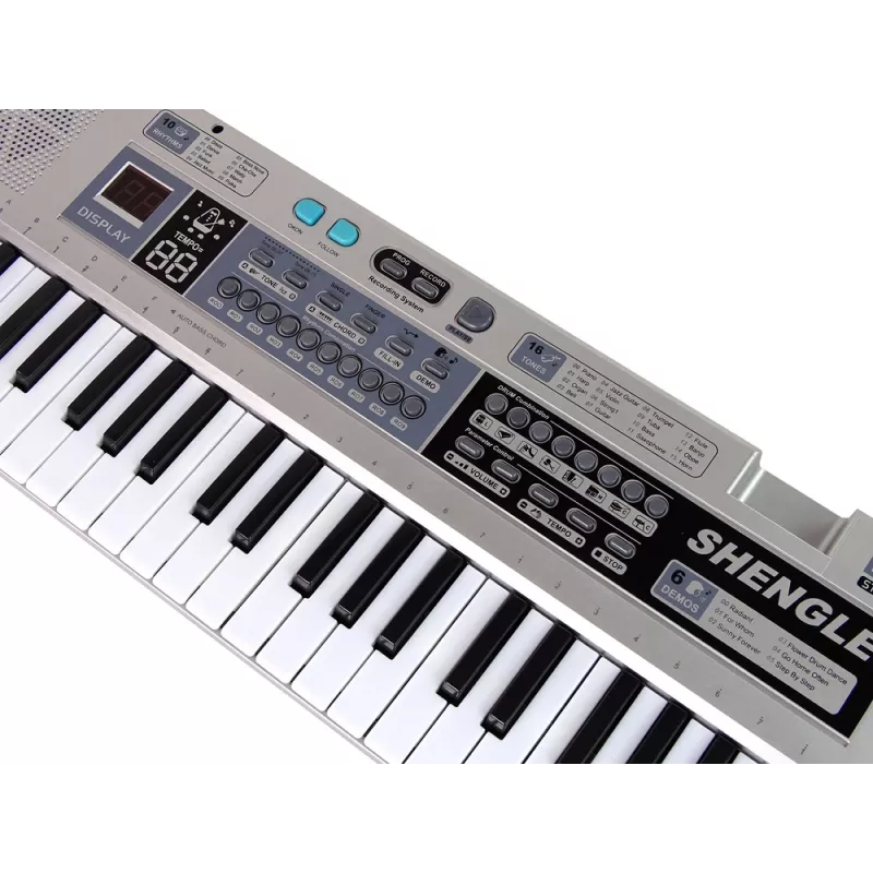 LEAN TOYS Keyboard MQ-6110 Mikrofon Organ 61 Klawiszy