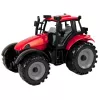 LEAN TOYS Mały traktor rolniczy z otwieraną maską, czerwony, 13 cm