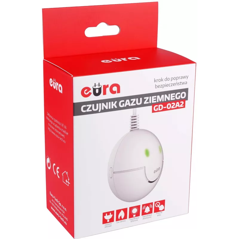 EURA GD-02A2 Detektor Gazu do Gazu Ziemnego i LPG