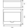 Rozdzielnica natynkowa RN-8 Fala 7.2 IP40 200x234x95mm Biała (N+PE) Elektro-Plast Opatówek