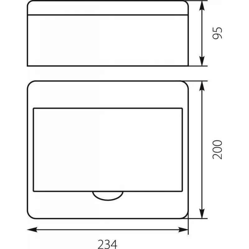 Rozdzielnica natynkowa RN-8 Fala 7.2 IP40 200x234x95mm Biała (N+PE) Elektro-Plast Opatówek