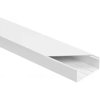 Zestaw korytek instalacyjnych STASIŃSKI LS 90x40 Biały 2m (opakowanie 8 szt.)