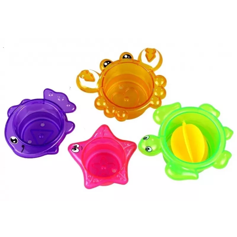 LEAN TOYS Pelikan z Wzorami do Kąpieli