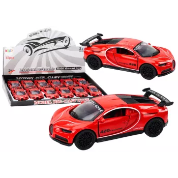 LEAN TOYS Samochód Sportowy 1:32 Napęd Cierny Czerwony