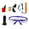 LEAN TOYS Karabin Szturmowy na Kulki Wodne Hydrożelowe Celownik Okulary Czarny 86cm