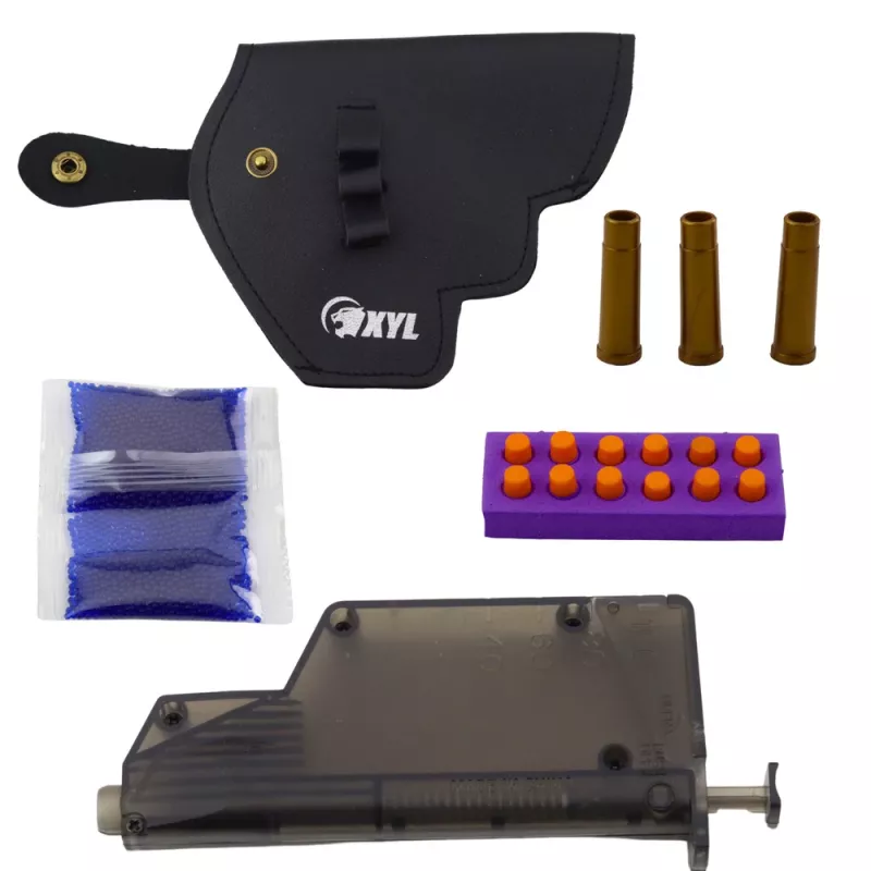 LEAN TOYS Revolver ZP-5 Naboj piankowy Kule wodne Hydrogel Tarcza Kabura