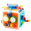 LEAN TOYS Interaktywna Kostka Sortująca Edukacyjna Sensoryczna Dźwięki Kolorowa