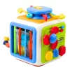 LEAN TOYS Interaktywna Kostka Sortująca Edukacyjna Sensoryczna Dźwięki Kolorowa