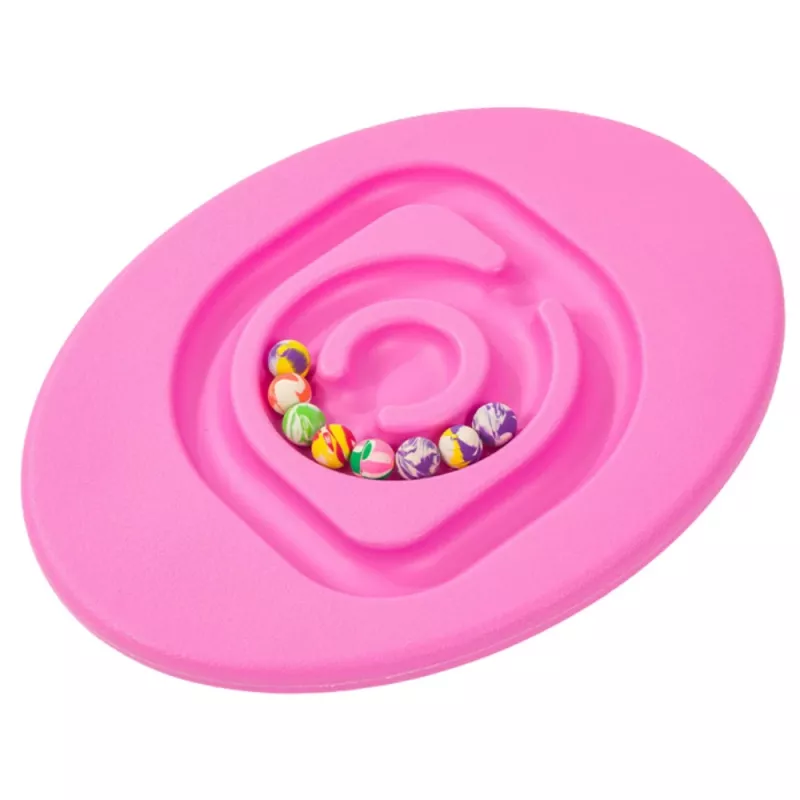 LEAN TOYS Sensory Balancing Board For Children Rubber Balls 5pcs Pink