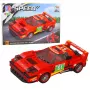 LEAN TOYS Klocki Konstrukcyjne Samochód Robot 2w1 Czerwony Napęd 329 szt.