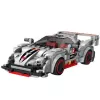 LEAN TOYS Klocki Konstrukcyjne Samochód Sportowy Robot 2w1 Szary 363 szt.