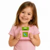 LEAN TOYS Czytnik Kart Edukacyjny do Nauki Angielskich Słów Różowy