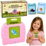 LEAN TOYS Czytnik Kart Edukacyjny do Nauki Angielskich Słów Różowy