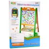 LEAN TOYS Dwustronna Magnetyczna Tablica Edukacyjna Kredowa 2 w 1 z Markerami, Literami, Cyframi