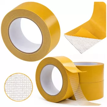 LEAN Dwustronna Wzmocniona Mocna Taśma Montażowa 50mm x 25m