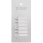 ACO FAM-P-6NPACC Panel podtynkowy na 6 mieszkań z czytnikiem zbliżeniowym RFID, srebrny