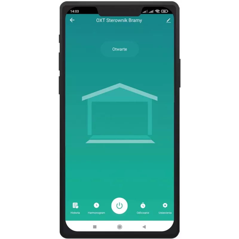 OXT T250G ZigBee Czujnik Drzwi Garażowych z Kontaktronem do TUYA Smart Life