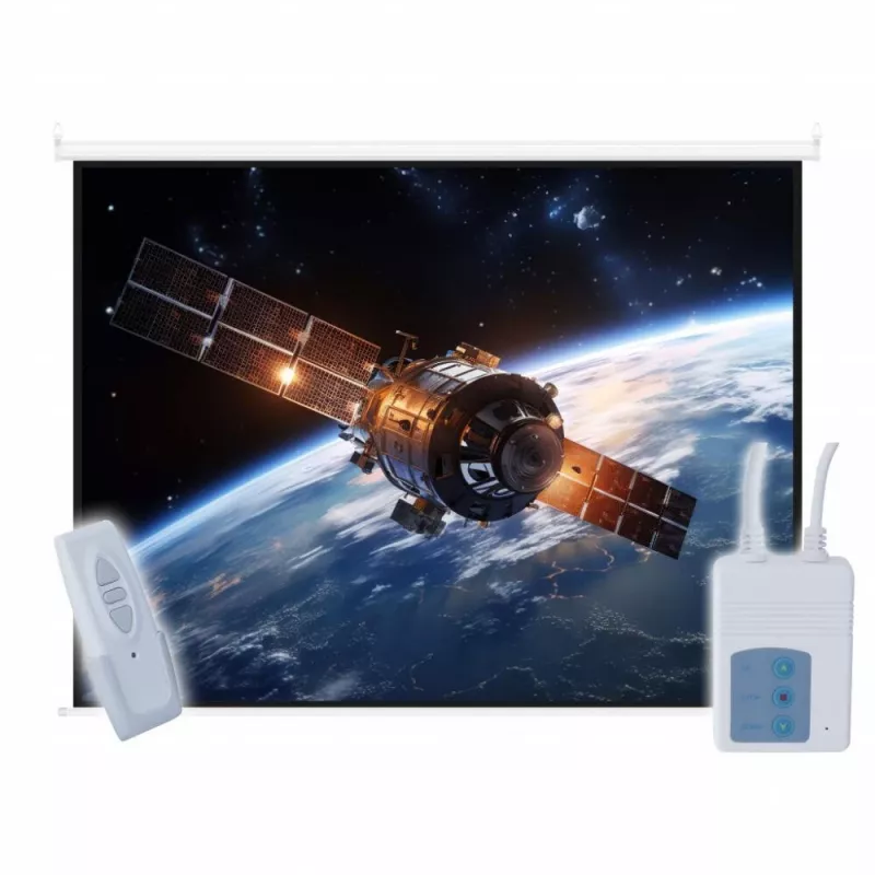 ART Ekran elektryczny 100 inch 124x221cm z pilotem EA-100 16:9