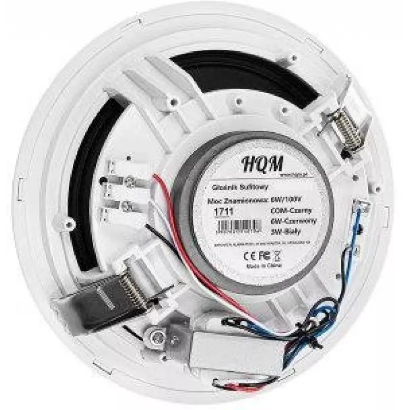 HQM HQM-SO616 6W Głośnik sufitowy - linia 100V, przetwornik 6,5 inch, biały