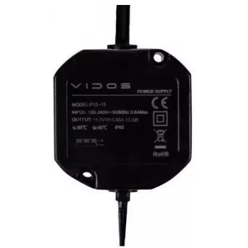 Zasilacz VIDOS P12/15 12V 1.5A na szynę DIN
