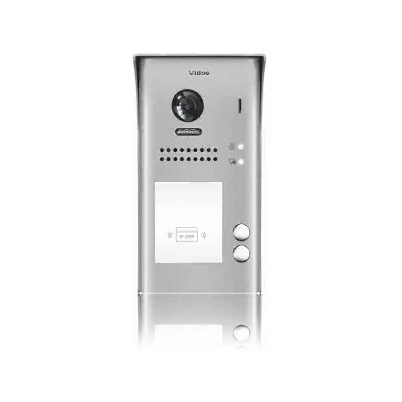 VIDOS DUO S1102A 2-rodzinna wideodomofon, stal nierdzewna, Full HD, 2-przewodowy, czarny