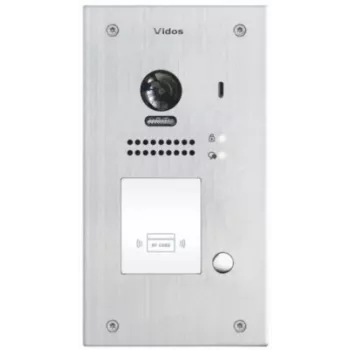 VIDOS DUO S1201A 2-przewodowa wideodomofon z RFID, Full HD 1080p, srebrny/ciemny szary