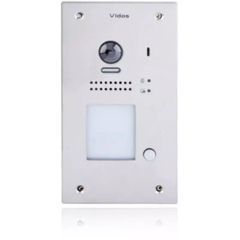 VIDOS DUO S1201A 2-przewodowa wideodomofon z RFID, Full HD 1080p, srebrny/ciemny szary