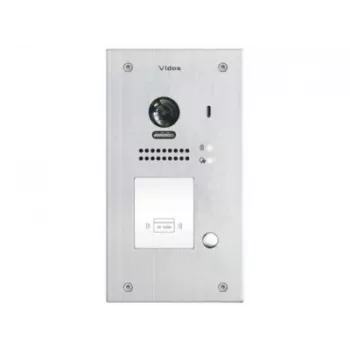 VIDOS DUO S1201A 2-przewodowa wideodomofon z RFID, Full HD 1080p, srebrny/ciemny szary