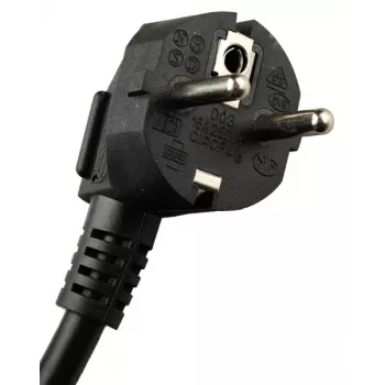 GETFORT LGF-06-Z 19-calowy 1U 6-gniazdowa Schuko Listwa Zasilająca (PDU) - Kabel 1,8m, 16A, 230V, Czarny