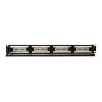 GETFORT PGF-5EUTP24-B4 Cat.5e UTP 24-Port Patch Panel 1U 19 inch Rackmount Czarny